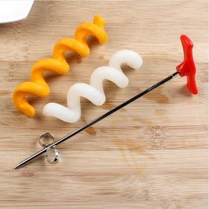 Vegetables Knife Carving Tool Potato Carrot Cucumber Salad Chopper Manual Spiral Screw Slicer Cutter Spiralizer GB716