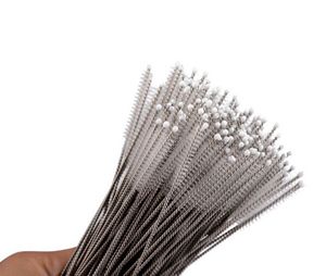 100X Pipe Cleaners Nylon Straw Cleaners cleaning Brush for Drinking pipe stainless steel pipe cleaner mm123