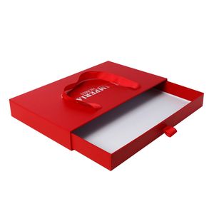 Argento timbratura calda di buona qualità Hardcover Cartone cassetti Boxes con il nastro