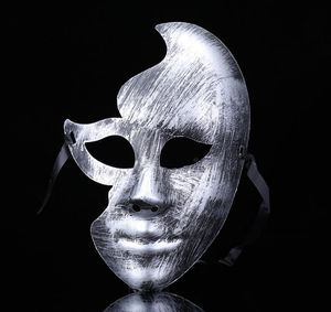 new hot sale Lovely Men Burnished Antique Silver/Gold Venetian Mardi Gras Masquerade Party Ball Mask GB1021