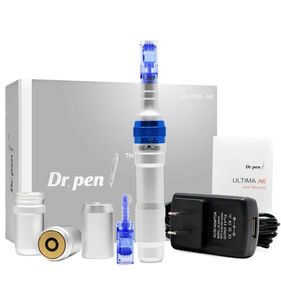 ワイヤレスダーマペンの強力なUltima A6マイクロニードルDermapen Dermastamp Meso 12針Dr.Pen交換可能なカートリッジEU / US / UK / AUプラグ