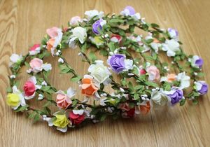 15pcs/Lot Wedding Handmade Women Pe And Paper Flowers Headbands Hairband Handbands More Colors For Bride Beach Wear