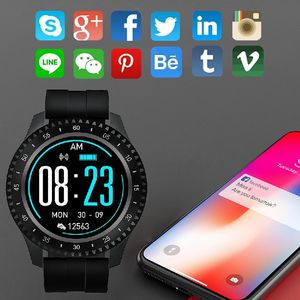 Spor kulübü F17 Bluetooth Akıllı saat kalp hızı kan basıncı algılama Spor Spor Izci pedometre erkek ve kadın Smartwatch IP68