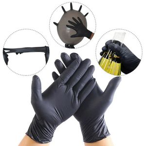 100pcs/ Box Universal Nitrile Latex Gloves Powder Free Glove for Mechanic Working Automotive with english package