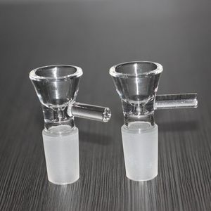 Imbuto 14mm 18mm Ciotole di vetro per Bong Narghilè Giunto maschio Ciotola di vetro trasparente Pipa da fumo Bong Piattaforme petrolifere Tubi dell'acqua