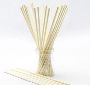 6 inch White chocolate stick paper lollipop sticks cake pops paper sticks cookie stick 3.5*150mm XB1