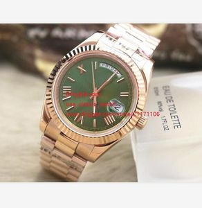 Fornecedor fábrica Top alta qualidade automática Novo estilo Verde Dial ouro rosa 18K Sapphire 41 milímetros 228239 Dia Data da II Men Watch Watches