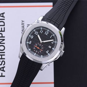 Высококачественные мужские часы Quartz Движение резиновое ремешок спортивные часы Япония батарея Nautilus Маленький циферблат