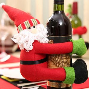 Capa de Garrafa de Vinho Estilo Bearhug de Papai Noel / Decoração para o Natal