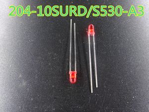 Elektronische Komponenten Diode 200 teile/los Rote LED Licht Lampe 204-10SURD/S530-A3 auf lager