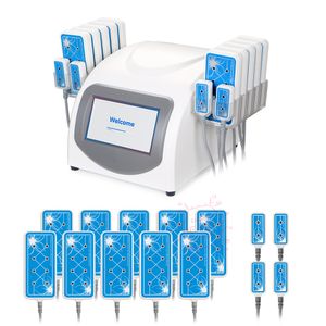 Promoção 635nm-650nm Celulite remoção de dispositivo Fat Loss Máquina de redução de celulite Equipamento Com 14 Pads para o salão de Uso