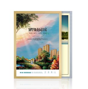 A4 210*297mm Magnetic Poster Frame Polish Announcement Adhesive Wall Label Sign Banner Poster Frame Label Holder Photo Frame