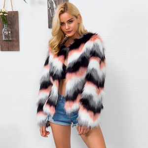 Lanshifei Partihandel Fabrikspris Faux Fur Coat Plus Storlek Fluffy Jacket Fashion Fur Short Parka Vinterrock Kvinnor Mjuka