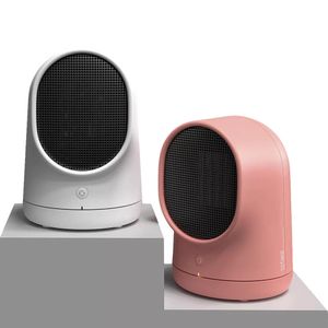 Delen om W Draagbare mini ruimte Elektrische Keramische verwarmer Personal Heater Fan voor thuis en kantoor Binnengebruik Roze