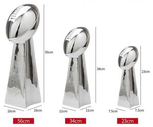 SUPER Bowl Resin Trophy American Football League Cup Vince L ombardi Trophy 9''(24cm) 13''(34cm) Full storlek 22''(56cm) Fanpresenter