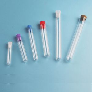 Clear Packing Bottles Plastic Test Tube With cover 12x60/12x100/15x100/16x100 MM ,All Size Available In Our Store