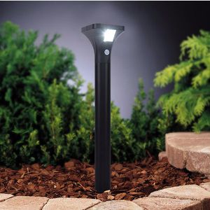 Lampada da terra per esterni a luce solare Luci a percorso solare con sensore di movimento Illuminazione a LED per prato da giardino