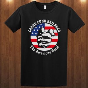 Tees Hard Rock achat en gros de Grand Funk Railroad T shirts Groupe de hard rock S M L T shirt xl Don Brewer Max Carl