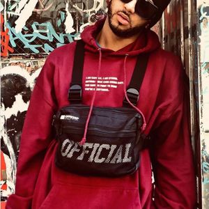 Streetwear Männer Tasche Taktische Weste Hip Hop Stil Crossbody Brust Taschen Packs für Frauen 2019 Mode Punck Brust Rig Weste taille Tasche