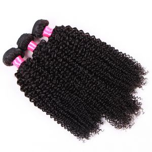 Marca Elibess certificada pela CE 100g 3 pacotes de cabelo virgem Kinky Curly Hair Weave Brasileiro trama de cabelo virgem