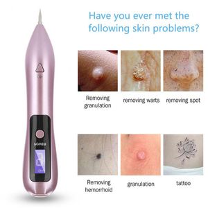 USB Rechargeable LCD Laser Sweep Freckle Mole Removal Pen Tattoo Removal Machine Dark Spot Speckle Nevus Facial Skin Clean Tool