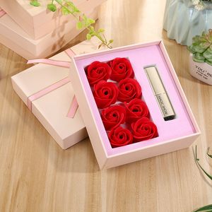 Custodia per fiori di sapone Confezione regalo per rose Confezione regalo per portafogli per rossetto Confezione regalo per fiori di sapone