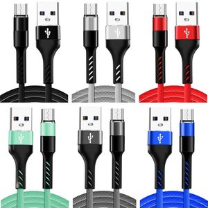 Wholesale aluminum cables for sale - Group buy 2A Alloy Aluminum braided Quick Charging cables Type c Micro cable for Samsung s8 s9 s10 note htc pc tablet phone
