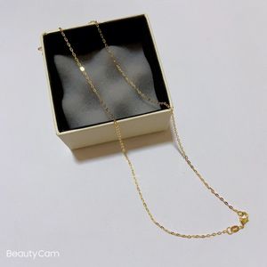 Модный сплав горный хрусталь цепочка Clavicle C Символ Classi Ожерелье с подарочной коробкой для женских любимых ювелирных изделий Party Gifts
