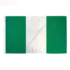 3x5 нигерийский флаг Национальный висячие Флаги и баннеры высокого качества полиэстер ткань 100% полиэстер Наружный Внутренний Usage, свободная перевозка груза