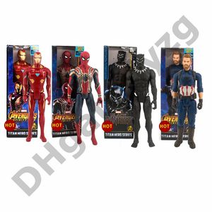 Wholesale captain gift for sale - Group buy The Avengers PVC Marvel Super Heroes Avengers spider man Black Panther Captain America High quality Action Figure best gift quot cm