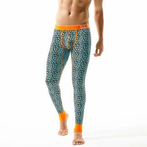 Mode 2020 Ny höst och vinter Leopard Men Lång Johns Thermal Underkläder Bomull Mens Varm Thermal Underkläder Long John