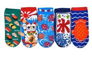 Women Funny Pattern No Show Low Cut Socks Hosiery Underwear Novelty Snack Cartoon Cotton Ankle Socks Sock Slippers