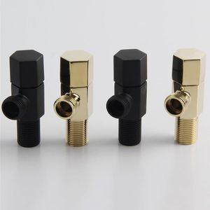 Angle Valve 304 Stainless Steel 1/2"Male x 1/2" Male Bathroom Bidet Valve Bathroom Accessories Black Gold Finish