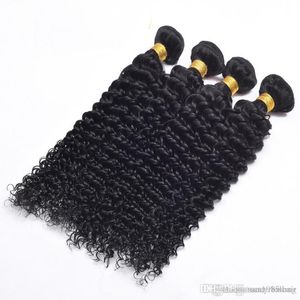 1228Inch 6st 50g brasilianskt jungfruhår Deep Wave Human Hair Weave Weft obearbetad naturlig färg DHL FedEx gratis frakt