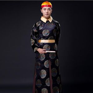 중국어 번체 의류 탕 정장 고대 청나라 황제 왕자 TV 재생 배우 성능 단계는 코스프레 의상을 착용 설정
