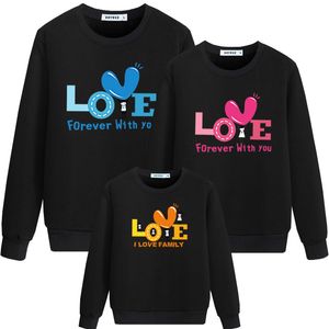 Mother Girls Sweaters Winter Top Shirts Love Letter Family Look Family Matching Pajamas Christmas Clothing