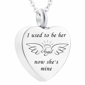 Angel Wings Cremation Urn Memorial Necklace for Ashes Stainless Steel Pendant Unique Small Jewelry Special Memories Spiritual Eternity