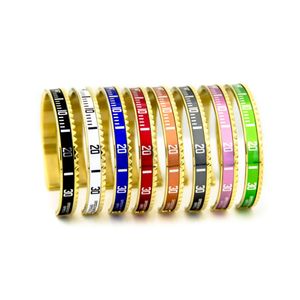 Partihandel-Rostfritt Stål Mode Speedometer Bracaletes Pulsas Vintage Guldpläterad Kärlek Bangle Armband för Män Manschett Armband Partihandel