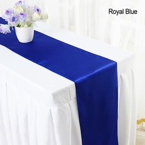 Wholesale green table runners wedding resale online - YRYIE pack cm Cheap Modern Green Pink Satin Table Runner Cloth Red For Home Party Wedding Table Decoration