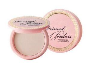 Primed and Poreless Pressed Powder Double Layer With Puff Matte Finish Skin Flawless Smooth Textured Face Compact Cake Powders Makeup