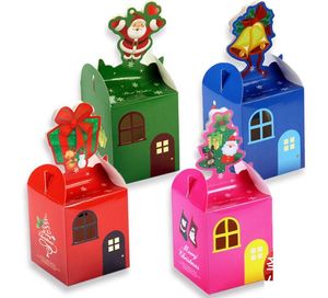 Noel Serisi Cupcake Kutuları Bisküvi Paketleme Kutusu 8.5 * 8.5 * 20 cm Fırında Pasta Hediye Kutusu