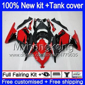 Injection For KAWASAKI ZX3R EX300 2013 2014 2015 2016 2017 202MY.19 Graffiti red ZX 300R ZX-300R ZX-3R EX300R ZX300R 13 14 15 16 17 Fairing