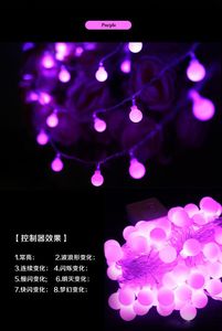Färgglada Julsträngar 5m 50 LED Fairy String Light Ball Strings Festival Bröllopsfest Dekorativa strängar Ljus CE