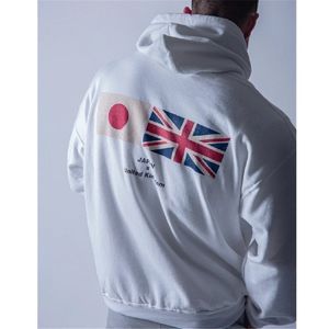 Japan och Storbritannien Varumärke Running Hoodies Män Sport Slim Fit Sweatshirt Hooded Tracksuit Hoodie Sweatshirts Gym Training