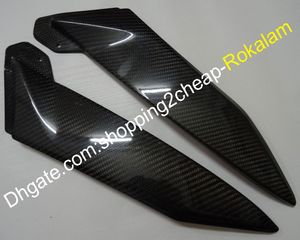 2 x Carbon Fiber Tank Sida täcker paneler motorcykel del för Yamaha YZF1000 YZF R1 2002 2003 YZF-R1 02 03 Cover panel