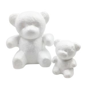 Modelando Poliestireno Styrofoam Foamfoam Urso Modelo Material Handmade DIY Bear Festa de Natal Decoração Suprimentos Presentes