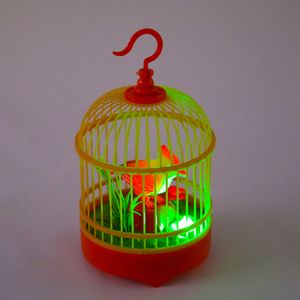 新しい外国貿易音声制御シミュレーションバードケージチルドレンクリエイティブインダクション電気玩具鳥の贈り物