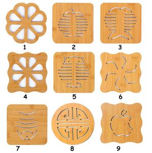 Wooden Cartoon Insulation Pad Table Pad Non - slip Pot Pad Cup Mats Coaster Tea Bowl Mat