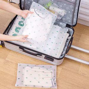 Travel Makeup Storage Bag Cosmetics Organize Underwear Organizer Transparent Waterproof Luggage Organizer Pouch Sealed Bag