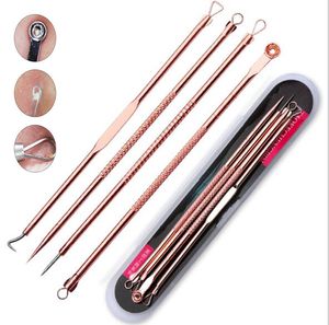 4pcs extractor extractor ultrasonic pore Cleanser Rose Gold Black Dots Dots Пяния для снятия пятно ижи для снятия пятно набор черных пятен